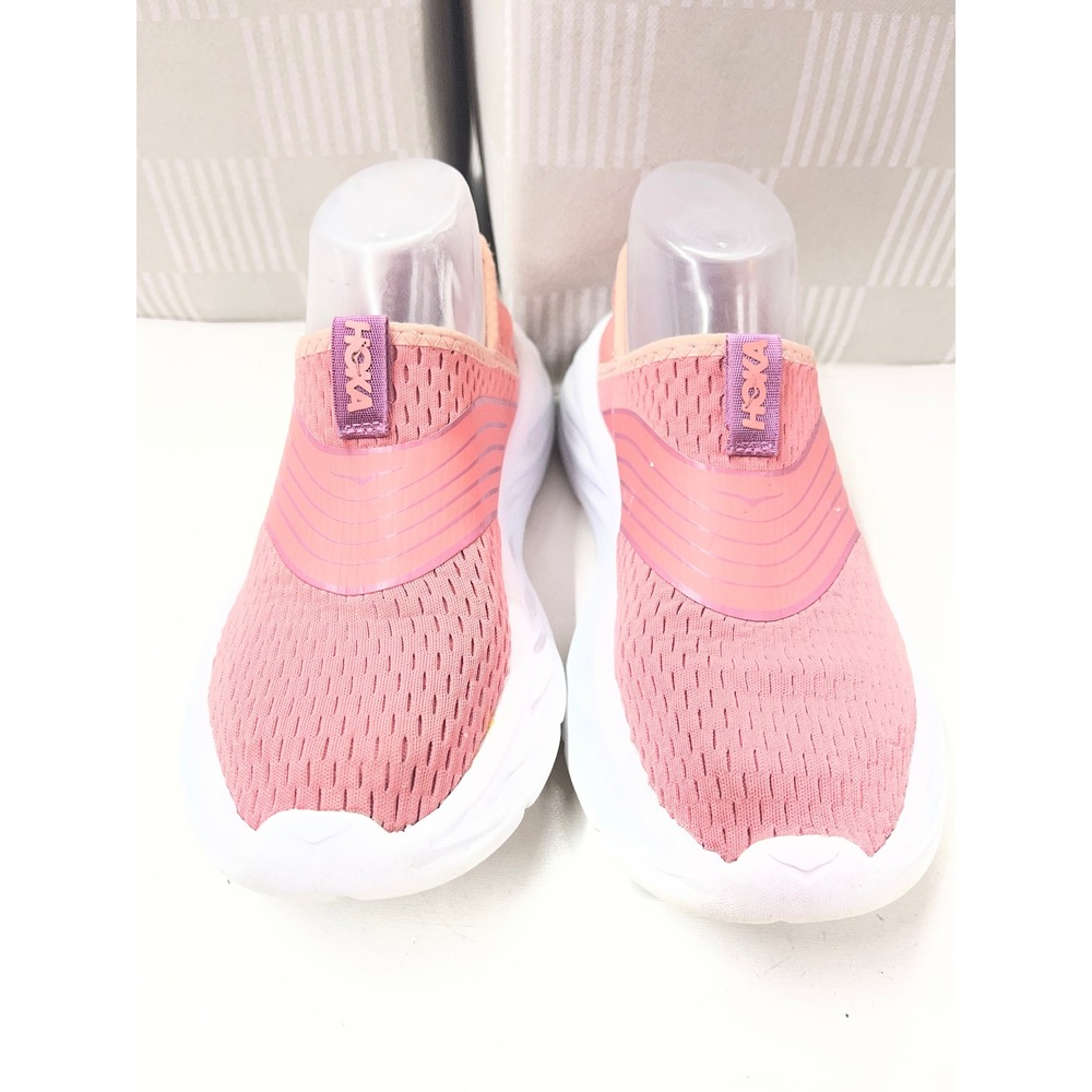 Hoka One One Ora Recovery Shoe Pink Coral Slip On Sneakers 1099678 Womens 8.5